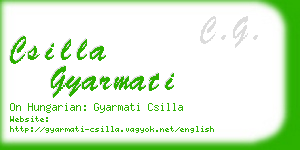 csilla gyarmati business card